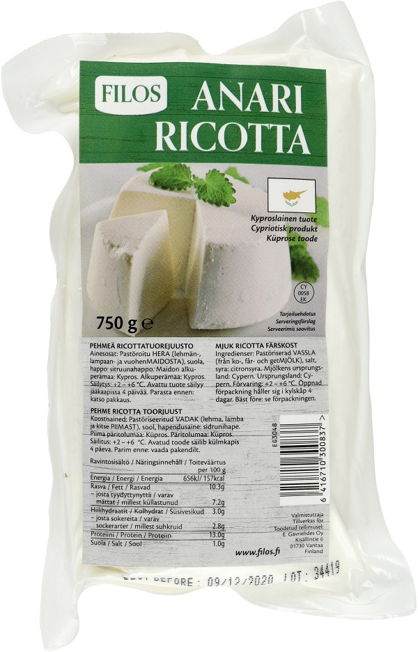 Filos Anari Ricotta cheese 750g